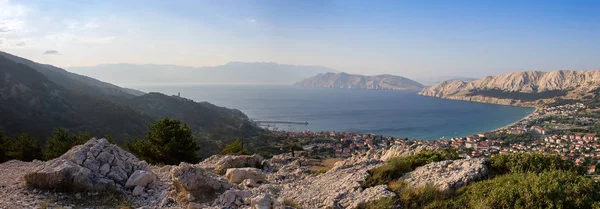 Красивый Вид Город Башка Морем Хорватия — стоковое фото