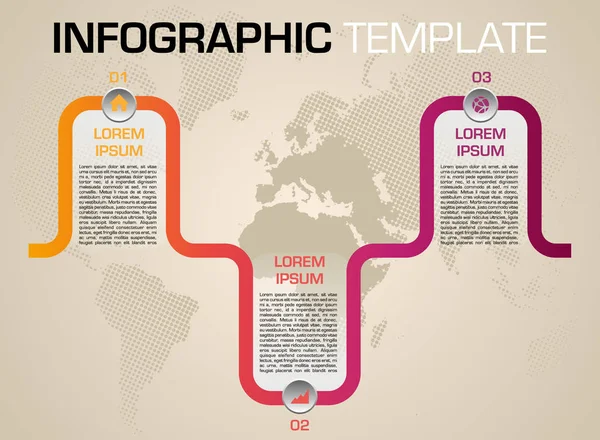 Moderna Infographics Alternativ Mall Vektor Med Färgglada Linje Orange Och — Stock vektor