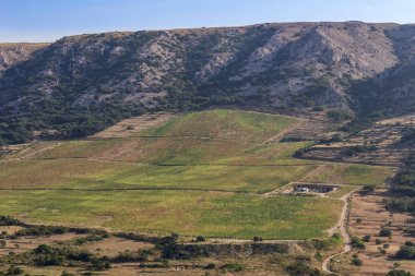 Dağ yeşil alan, Island Krk, Hırvatistan ile