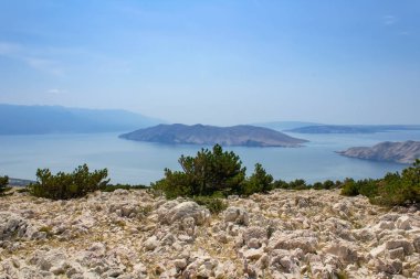 Küçük ada deniz, Island Krk, Hırvatistan