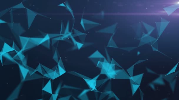 Fond abstrait en forme de triangle de couleur bleue 