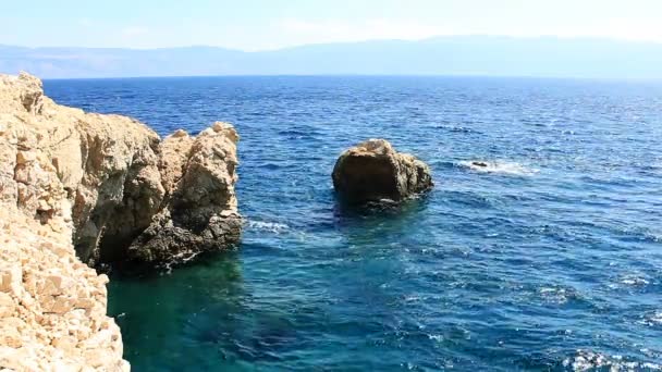 Morze Skały Chorwacja — Wideo stockowe