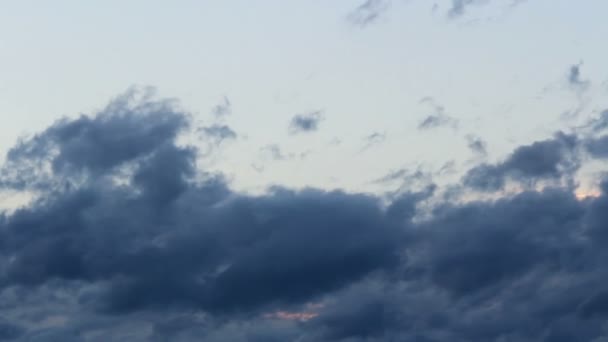 Stormy Blue Cloud Time Lapse — Stock Video