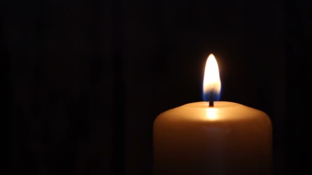 Candle Dark Background — Stock Video