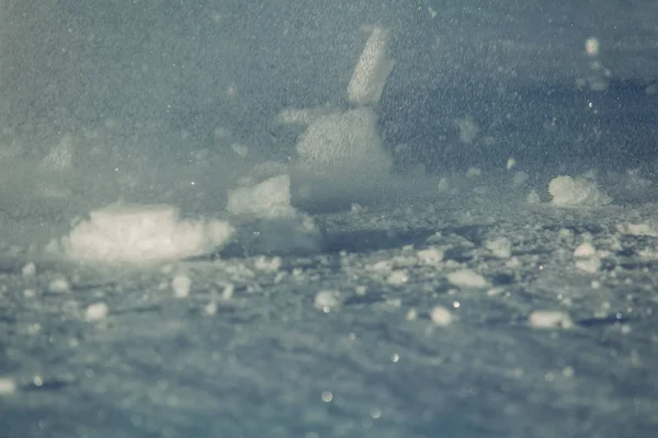 Wszystko Śniegu Splash Kawałka Zamrażać Śnieg — Zdjęcie stockowe