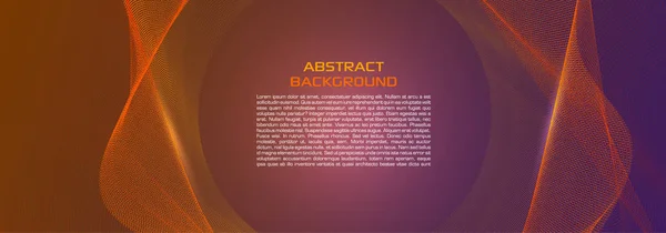 Vektor Abstrakt Bunten Hintergrund Mit Gepunkteten Welle Oranger Farbe — Stockvektor