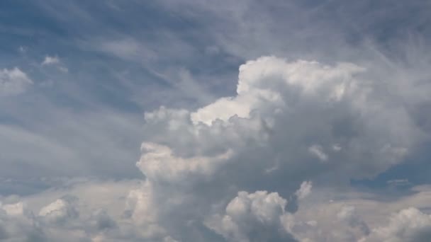 Upływ Czasu Niesamowitej Cumulus Niebie — Wideo stockowe