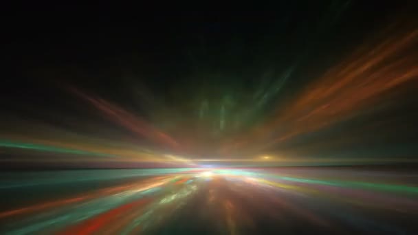 Soyut Renkli Fraktal Yıldırım — Stok video