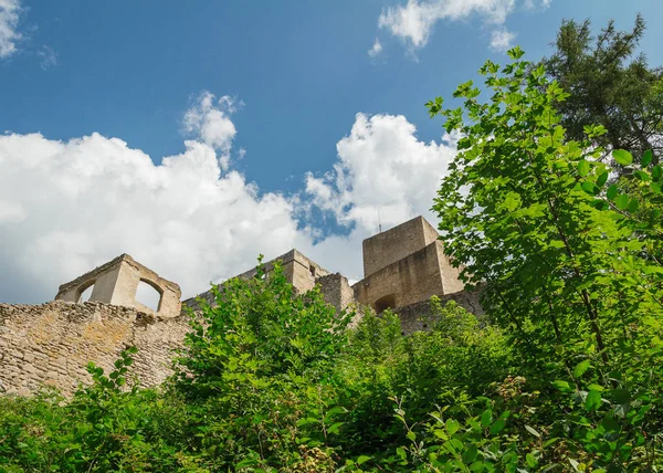 Alte tschechische Burg landstejn von der Seite, Tschechische Republik — Stockfoto