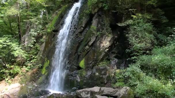 Vyhlídkový Pohled Vodopád Novohradske Hory — Stock video
