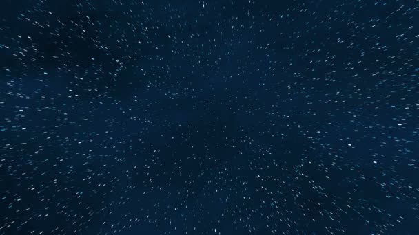 Escena espacial. Nebulosa azul claro con estrellas. Elementos amueblar — Vídeo de stock