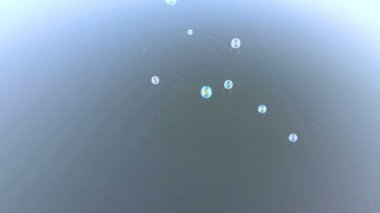 Arka planda su kabarcıkları, kapatın