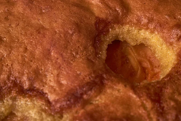 Ahşap masa arka plan üzerine kayısı ile tart