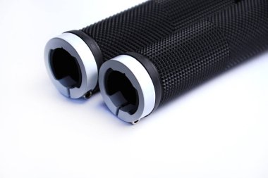 Beyaz arka plan üzerinde izole Bisiklet kolu kavrama