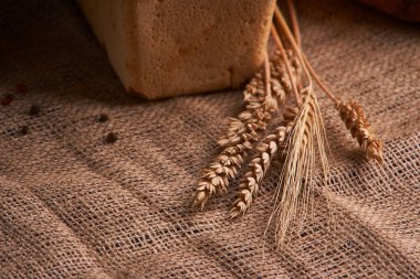 ekmek, evde gıda kavramı yakın çekim