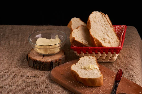 Fresh homemade bread. Crisp. Bread at leaven. Unleavened bread. dietary bread — Stock Photo, Image
