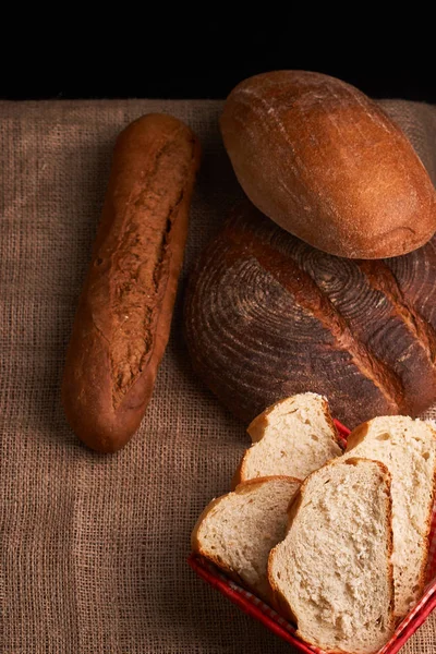 Fresh homemade bread. Crisp. Bread at leaven. Unleavened bread. dietary bread