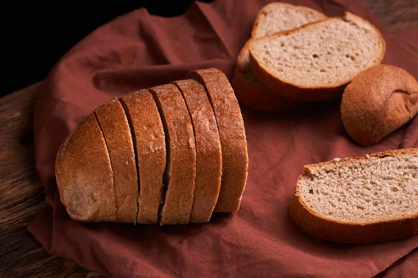 Fresh homemade bread. Crisp. Bread at leaven. Unleavened bread. dietary bread