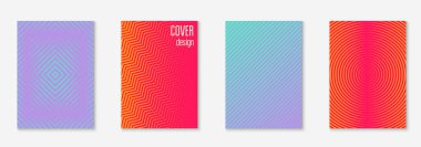 Gradyanlı minimalist kapak şablonu