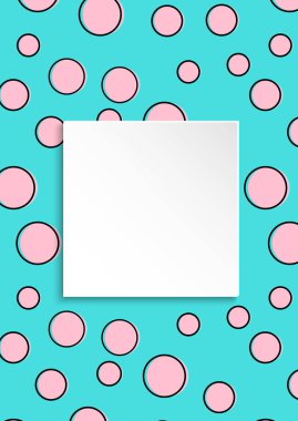 Pop art renkli arka plan. Büyük renkli noktalar ve circ