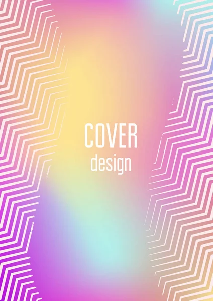 Minimalistic cover template set with gradients — Stock Vector