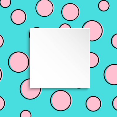 Pop art renkli arka plan. Büyük renkli noktalar ve circ