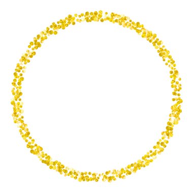 Noktalı altın parıltısı konfetisi