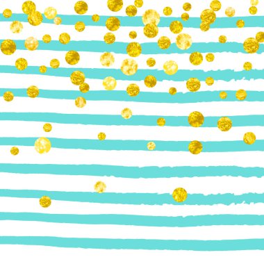 Noktalı altın parıltısı konfetisi