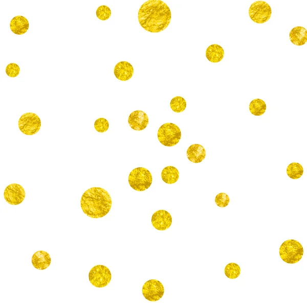 Confetti glitter oro con puntini — Vettoriale Stock