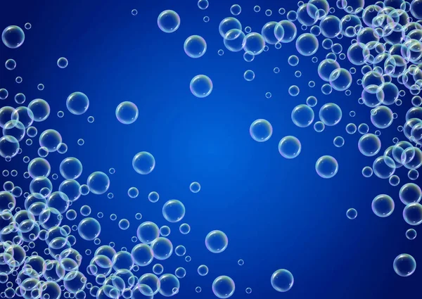 グラデーションの背景上の泡を洗浄 — ストックベクタ