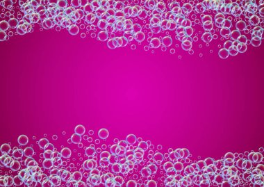 Degrade arka plan üzerinde temizlik köpük