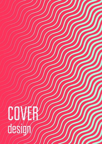 Minimalistic colorful abstract cover — Stock Vector