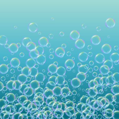 Sabun köpüğü degrade arka plan üzerinde