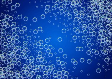 Degrade arka plan üzerinde şampuan kabarcıklar