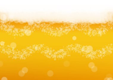 Bira arka plan gerçekçi kabarcıkları ile. 