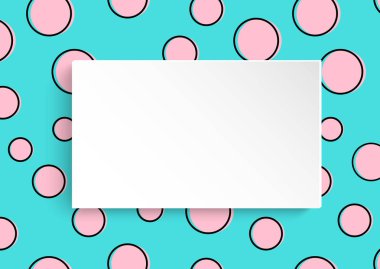 Pop art renkli arka plan. Büyük renkli noktalar ve circ