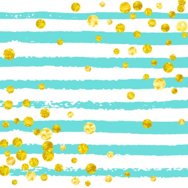 Noktalı altın parıltısı konfetisi