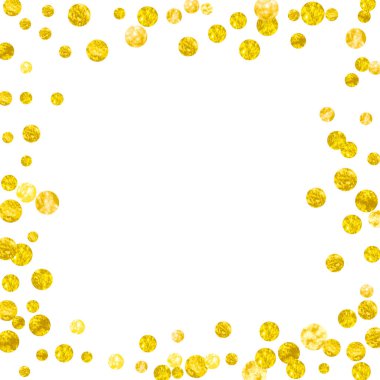 Noktalı altın parıltısı konfetisi