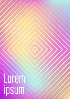 Gradyanlı minimalist kapak şablonu