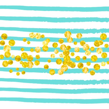 Noktalı altın parıltısı konfetisi