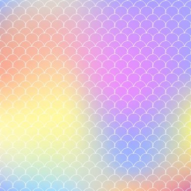 Gradyan ölçekli holografik deniz kızı arkaplanı.