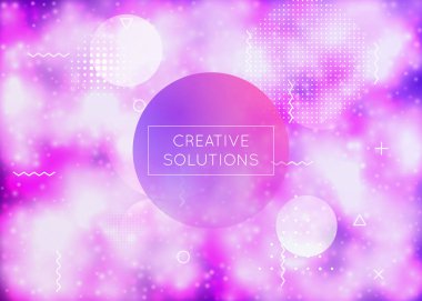 Dinamik sıvı ile sıvı şekiller arka plan. Neon bauhaus gradie