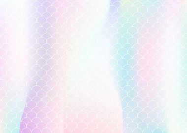Holografik denizkızı ile arkaplan derecesi.