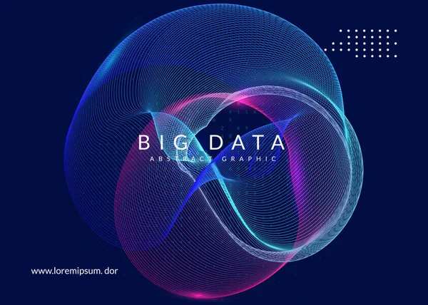 Intelligence artificielle de fond. Technologie pour Big Data, vis à vis — Image vectorielle