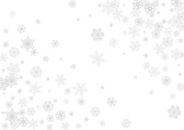 Jul och nyår snöflingor — Stock vektor