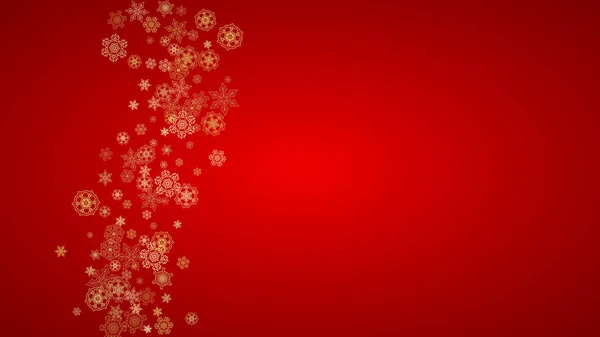 Weihnachten und Neujahr Schneeflocken — Stockvektor