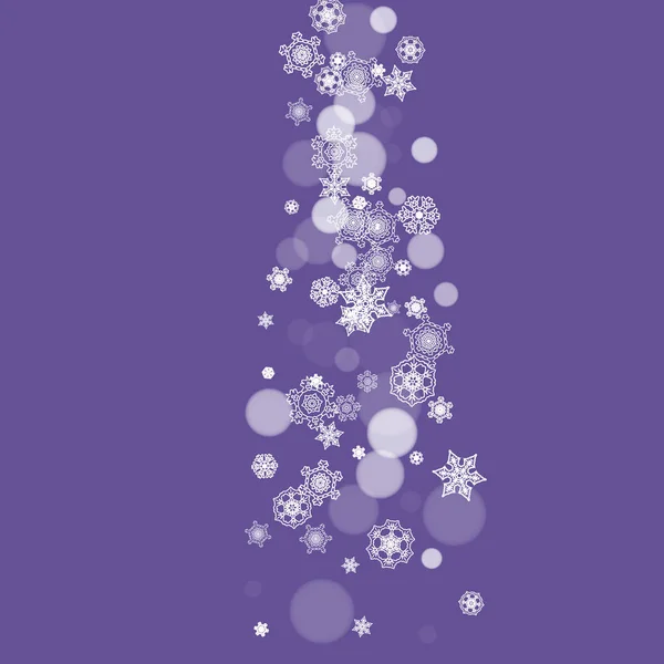 圣诞及新年超紫色雪花 — 图库矢量图片
