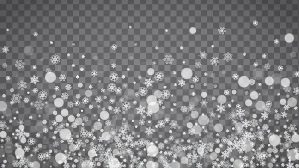 Jul och nyår snöflingor — Stock vektor