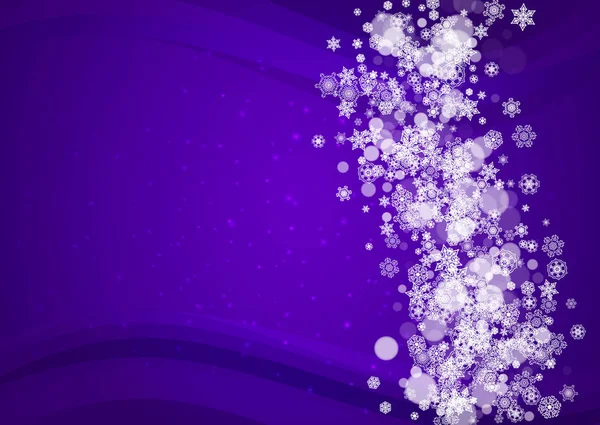 Новорічні та Різдвяні ультрафіолетові сніжинки — стоковий вектор