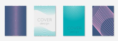 Minimalist geometrik çizgiler ve moda şekillerle müzik örtüsü.